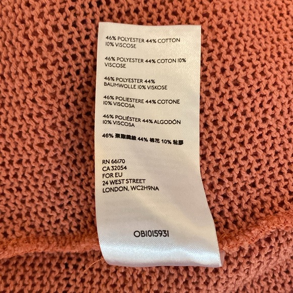 NWT Free People Summer Nights Wide Leg Sweater Knit Pants Rose Coral, Size M - Picture 13 of 15